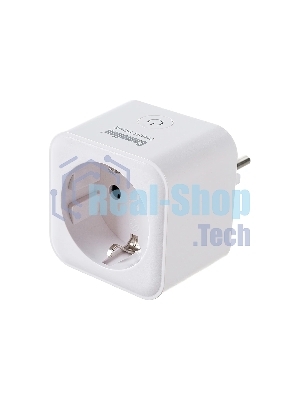Умная розетка Camelion BNS/SH-1/16A/WIFI (Розетка одинарная 16A 3680В, WiFi+ Счетчик+Контроль)