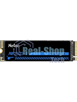 Накопитель SSD M.2 Netac 1.0Tb NV3000 Series Retail (PCI-E 3.0 x4, up to 3100/2100MBs, 3D NAND, 600TBW, NVMe 1.4, 22х80мм, heatsink)