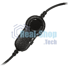 Гарнитура Logitech H151 чёрный, проводная, 3.5 мм