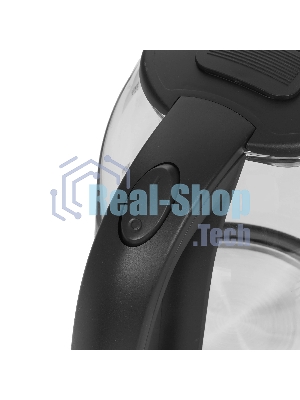 Электрочайник Centek CT-0010 черный, 1.8 л, 1900 Вт, скрытый нагревательный элемент