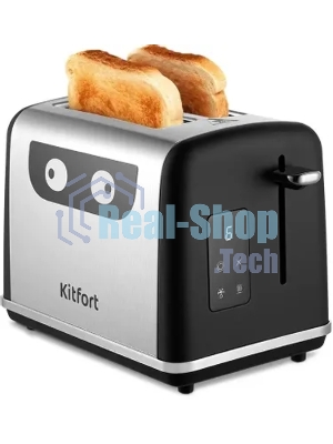 Тостер Kitfort КТ-6221 870Вт нержавеющая сталь/черный