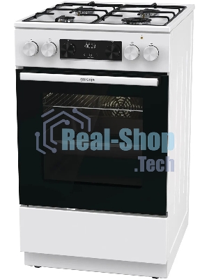 Плита комбинированная Gorenje GK5C60WJ белый, конфорок 4 газовых, духовка 62 л, 50 см x 85 см x 59.4 см