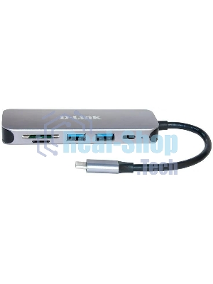 USB-концентратор D-Link DUB-2325, USB, USB 3.0 2порта, USB Type-C,SD,microSD, адаптер/USB