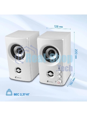 Акустическая система Oklick OK-164 2.0 белый 30Вт