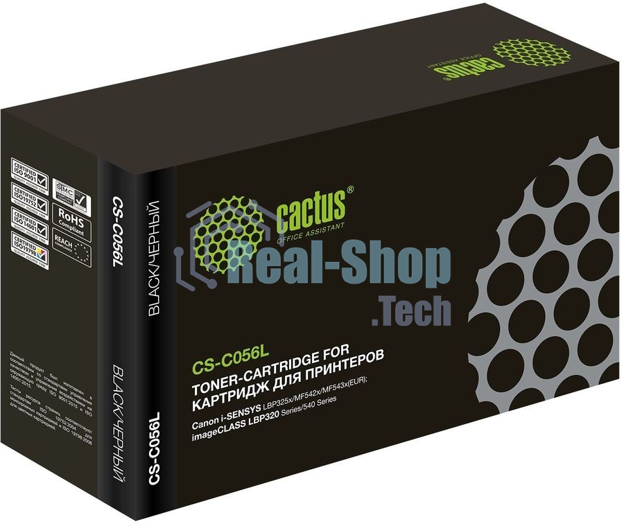 Картридж лазерный Cactus CS-C056L черный (10000 стр.) для Canon imageCLASS LBP320 Series/540 Series