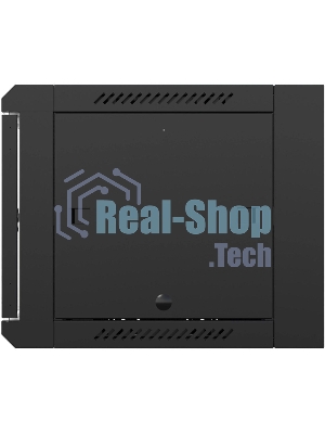 Шкаф коммутационный NTSS (NTSS-W9U6060GS-BL) настенный 9U 570x600мм пер.дв.стекл 60кг черный 22кг