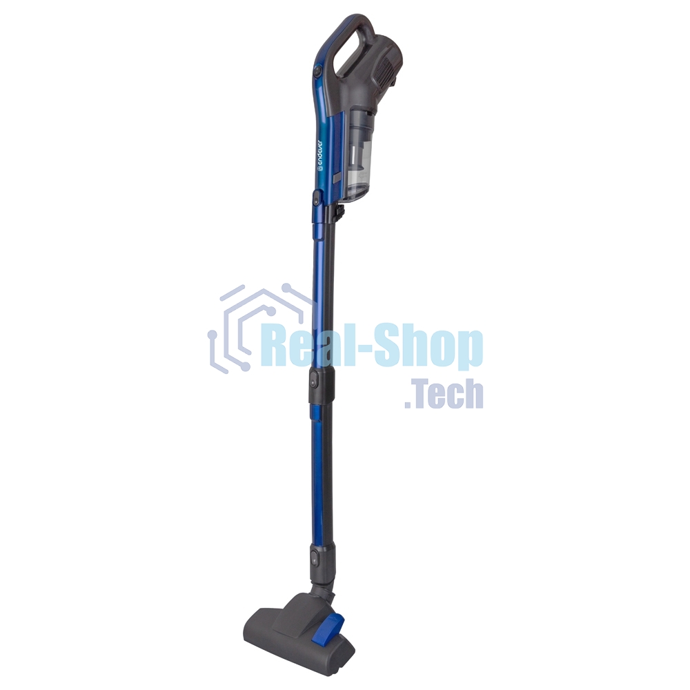 Пылесос вертикальный Endever SkyClean VC-287 синий/черный, питание от сети, 150 Вт, уборка сухая, пылесборник 0.5 л