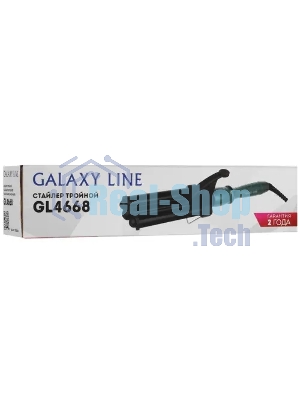 Щипцы для завивки волос Galaxy Line GL 4668 черный/зеленый, 22 мм, 200 °C, 1 режим