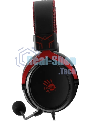 Гарнитура Bloody M590i Sports красный-чёрный, проводная, USB