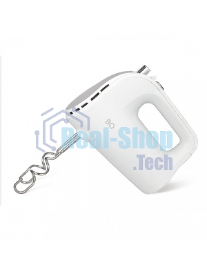 Миксер BQ MX423 White-Steel, Мощность 500 Вт, 5 скоростей, Режим Турбо