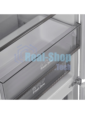 Встраиваемый холодильник Maunfeld MBF193NFW1GR Inverter белый двухкамерный 257/84 л морозилка снизу, No Frost