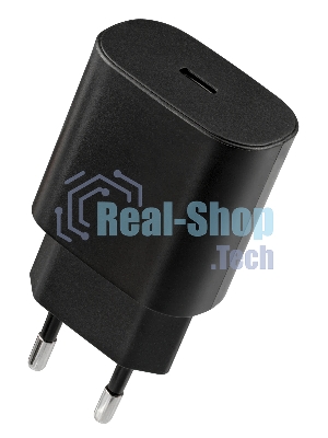 Сетевое зарядное устройство Defender UPA-125 25W,USB C,кабель Type-C,черный