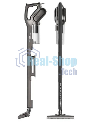 Пылесос вертикальный DEERMA Combo DX700S серый/черный, питание от сети, 210 Вт, уборка сухая, пылесборник 0.8 л