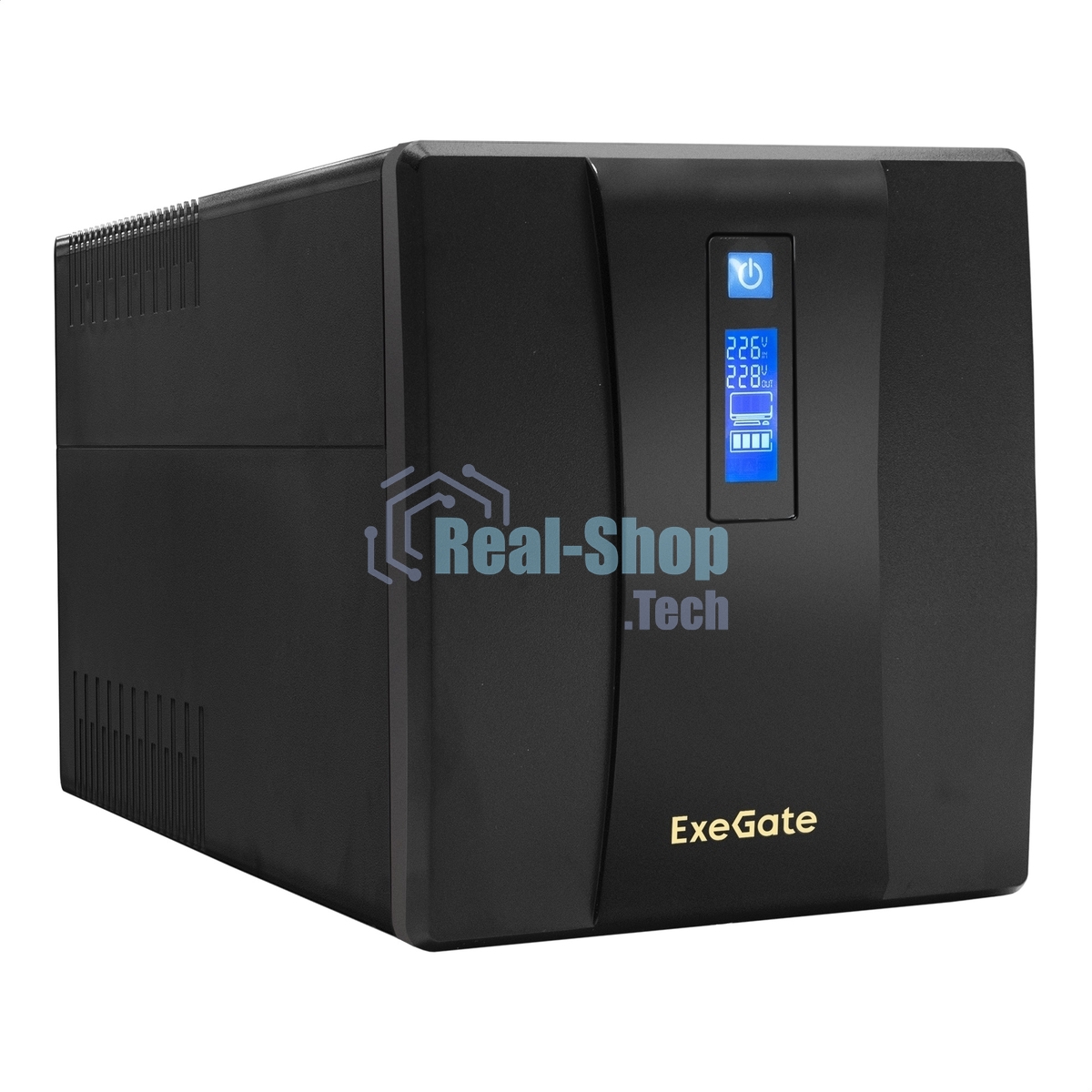 Источник бесперебойного питания ExeGate SpecialPro Smart LLB-1200.LCD.AVR.4SH.USB 1200VA/750W, LCD, AVR, 4*Schuko, USB, черный