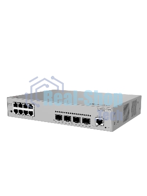 Коммутатор Huawei S220-8T4S (L2+, 8*10/100/1000BASE-T ports, 4*GE SFP ports, built-in AC power)