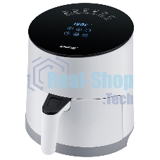 Аэрофритюрница Steba HF 1000 белый/чёрный, 1500 Вт, 3.5 л, 0.5 кг, съёмная чаша, антипригарное покрытие, таймер
