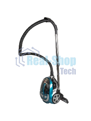 Пылесос JVC JH-VC401 бирюзовый/серый, 320/1800 Вт, уборка сухая, пылесборник контейнер 2,5 л.