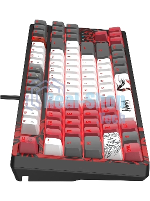 Клавиатура проводная A4Tech Bloody S87 Naraka USB черный/красный