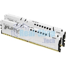 Оперативная память Kingston Fury Beast, DDR5, 64Gb (2x32 GB), 6000 MHz, CL36, DIMM, радиатор, белый
