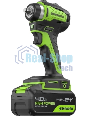 Гайковерт Greenworks G24IW200 аккум. патрон:квад.3/8