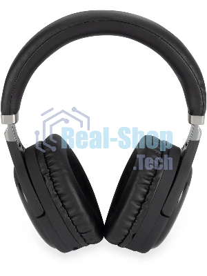 Беспроводные/проводные наушники Digma BT-16 черный, накладные, Bluetooth + проводной, складная конструкция, до 10 ч