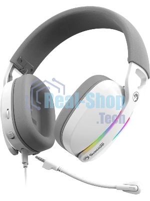 Гарнитура Marvo Pulz 70S Gaming Headset белый, проводная, USB, 7.1 Surround, RGB-подсветка