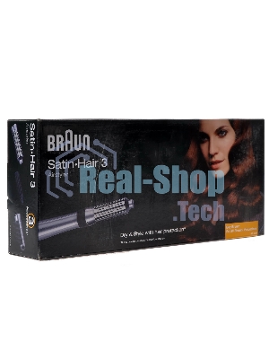Фен-щётка Braun AS330 серебристый/черный, 400 Вт, 18/36 мм