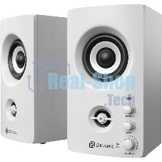 Акустическая система Oklick OK-164 2.0 белый 30Вт