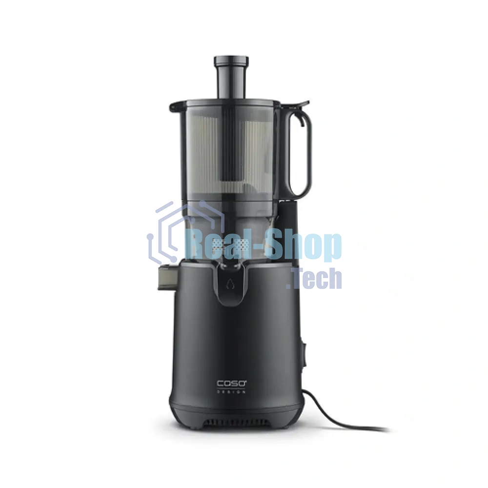 Соковыжималка CASO Juice Fit Pro черный, шнековая вертикальная, 250 Вт, 1000 мл, электронное, реверс