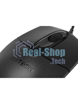Мышь проводная A4Tech OP-720S черный, 1200 dpi, USB, кнопки - 3