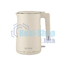 Чайник электрический Energy E-215 1.7л, двойной корпус, бежевый