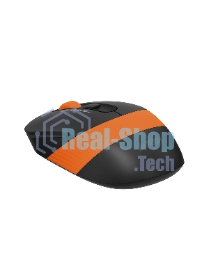 Мышь беспроводная A4Tech Fstyler FG10 черный/оранжевый, 2000 dpi, радиоканал, USB, кнопки - 4