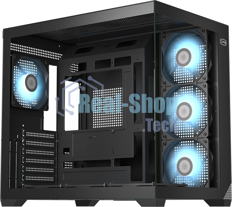 Компьютерный корпус без блока питания PCCooler C3T700 BK, Midi-Tower, TG, no fans, 1xUSB-A 3.0 + 1xUSB-A 2.0 + 1xUSB-C, ATX, mATX, mITX черный
