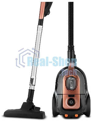 Пылесос Vitek VT-8117(BK) коричневый/черный, 450/2200 Вт, уборка сухая, пылесборник контейнер 2,5 л