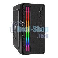 Компьютерный корпус Minitower ExeGate mEVO-7805-XP500 (mATX, БП XP500 с вент. 12см, 2*USB+1*USB 3.0, аудио, черный, с 2*RGb подсветкой)