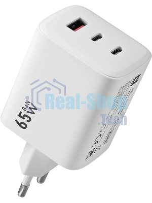 Сетевое зарядное устройство Defender UPA-105 65W, USB A+C+С, белый