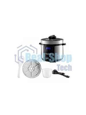 Мультиварка BRAYER BR2400 5 л, 900 Вт, серебристый