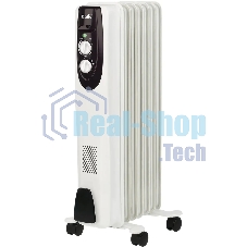 Обогреватель масляный Ballu Classic BOH/CL-07WRN (7 секций), белый, 1500 Вт, 20 м2, термостат