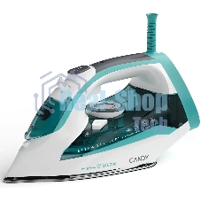 Утюг Candy CI-103 белый/бирюзовый, 2400 Вт, 50 г/мин, 160 г/мин, 370 мл
