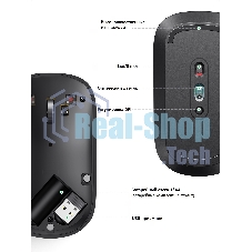 Мышь UGREEN Wireless MU001 (Light Gray)