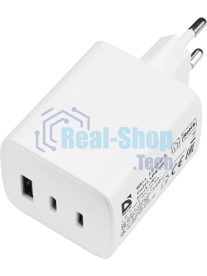 Сетевое зарядное устройство Defender UPA-105 65W, USB A+C+С, белый