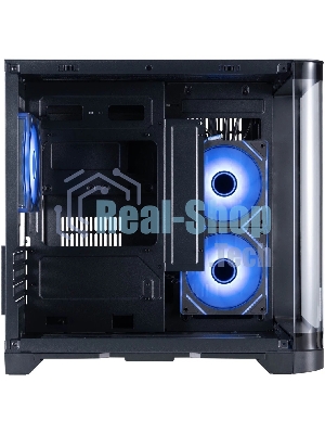 Компьютерный корпус 1STPLAYER UVIEW UV5 ARGB черный mATX 3x120мм ARGB fans UV5-BK-2FC7R-1FC7