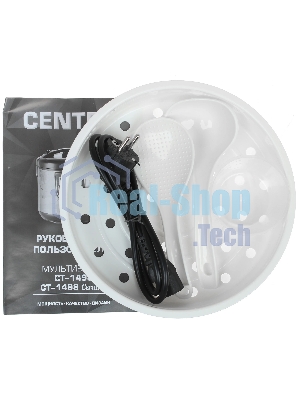 Мультиварка Centek CT-1498 Ceramic черный, сталь 700 Вт, 5.0л, КЕРАМИЧЕСКОЕ ПОКРЫТИЕ ЧАШИ, 10 пр-м.