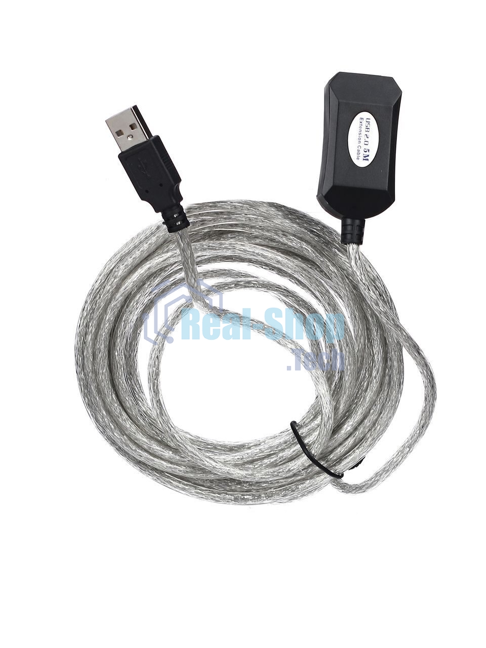 Кабель Aopen/QustКабель-адаптер USB2.0-repeater, удлинительный активный Am-->Af 5м (ACU823-5M) 6938510851314