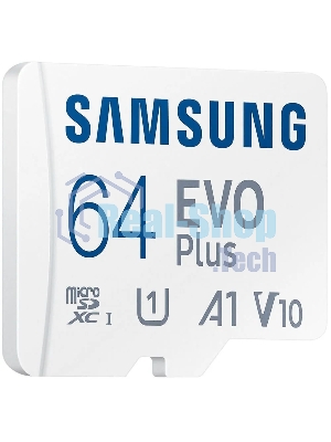 Флеш карта Samsung EVO Plus, microSDXC 64Gb (R/W 160/90 Mb/s, adapter) MB-MC64SA/APC