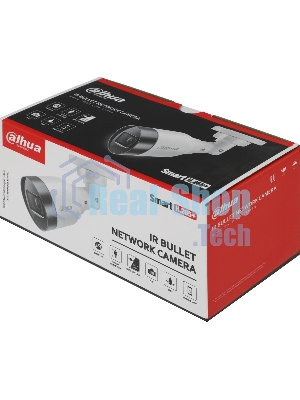 Уличная цилиндрическая IP-видеокамера Dahua DH-IPC-HFW1230S1P-0280B-S6 2Мп, 1/2.8” CMOS, объектив 2.8мм, детектор человка, ИК-подсветка до 30м, IP67, корпус: металл, пластик