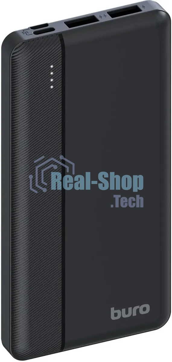 Портативный аккумулятор Buro BP10A 10000mAh 10W 2A 2xUSB-A черный
