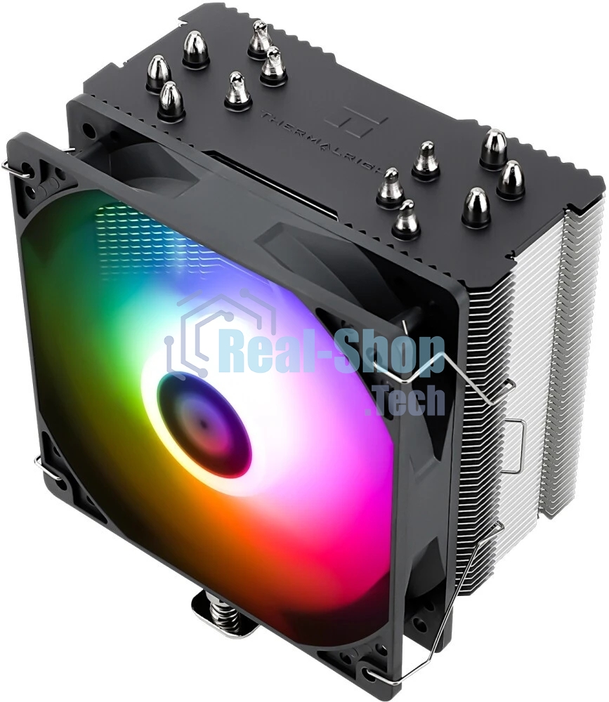 Кулер для процессора Thermalright Burst Assasin 120 ARGb (4-pin PWM, 154мм, Ni/CU, 6x6мм, ARGb, 1x120мм, 66.17CFM, 25.6dBA, 1550RPM, S: 1700, 1200, 115X, AM5, AM4)