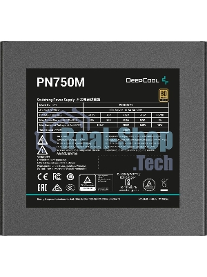 Блок питания Deepcool/GamerStorm PN750M V2 Gen.5, 750Вт, 80 PLUS Gold, 120мм, черный