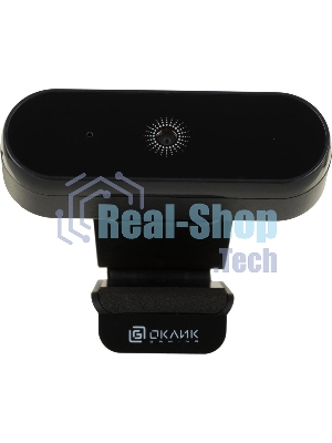 Веб-камера OKLICK OK-C008FH 1920x1080, 30 кадр/с, USB Type-A, микрофон (шумоподавление), автоматическая фокусировка, универсальное крепление
